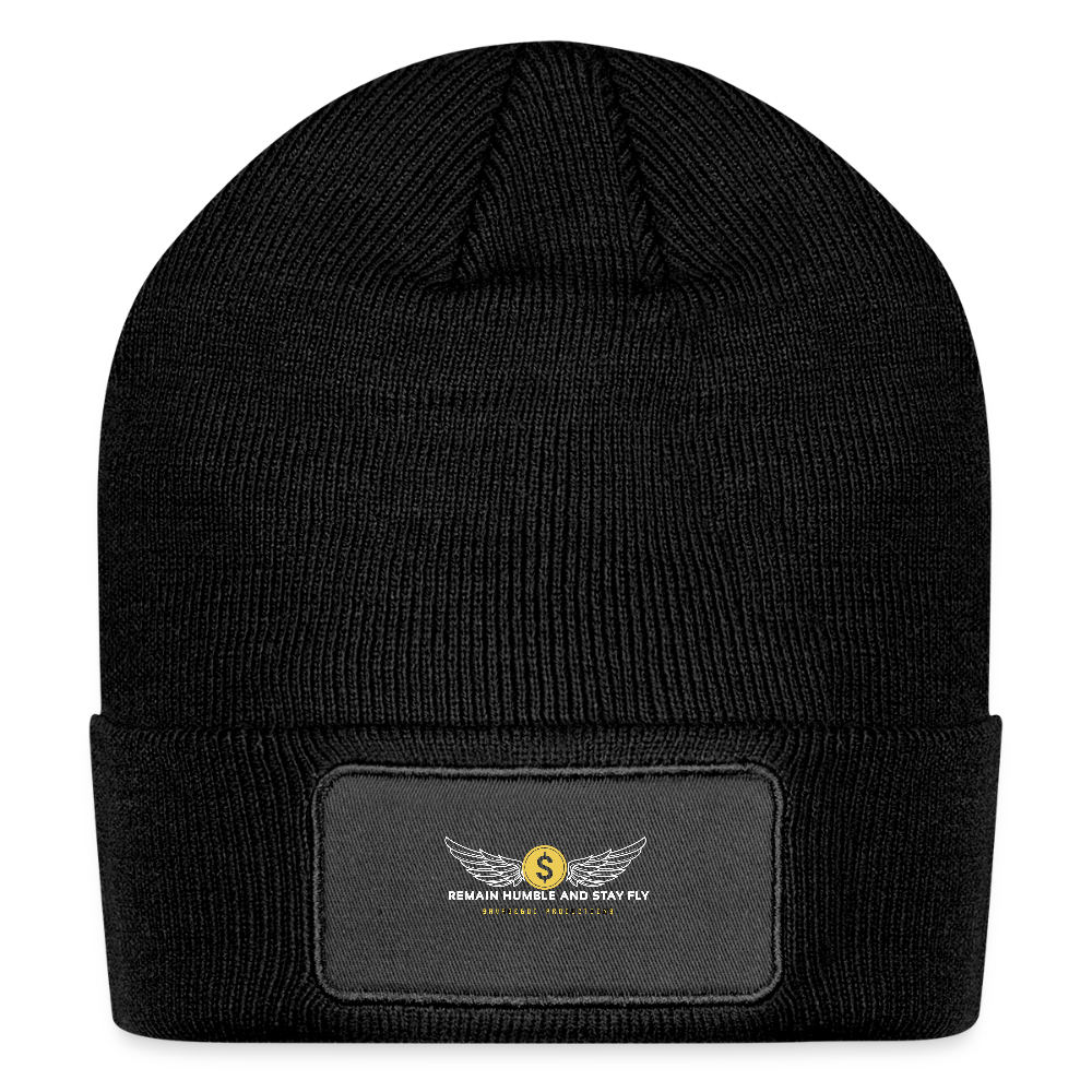 Patch Beanie - black
