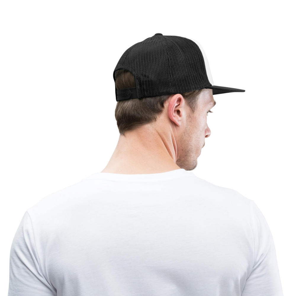 trucker hat - white/black