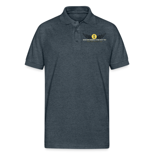 Gildan Unisex 50/50 Jersey Polo - deep heather