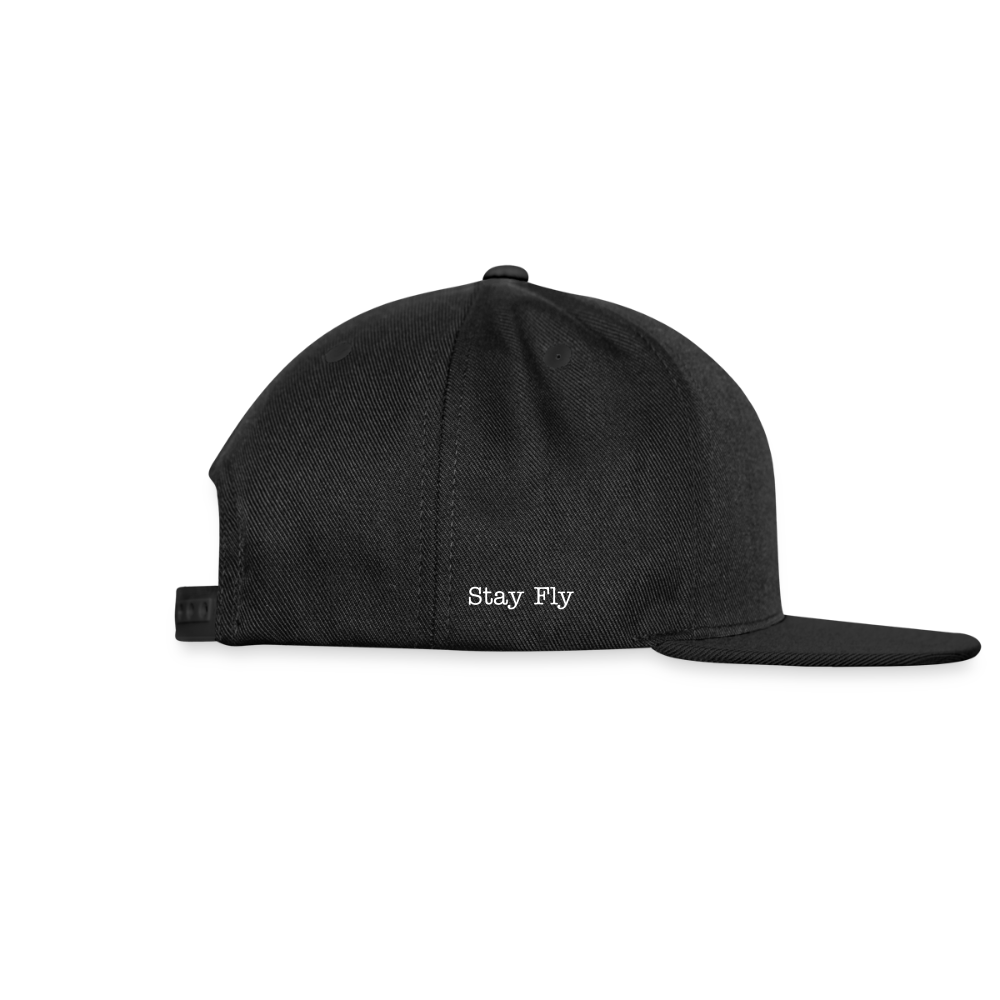 Snapback Baseball Cap - black