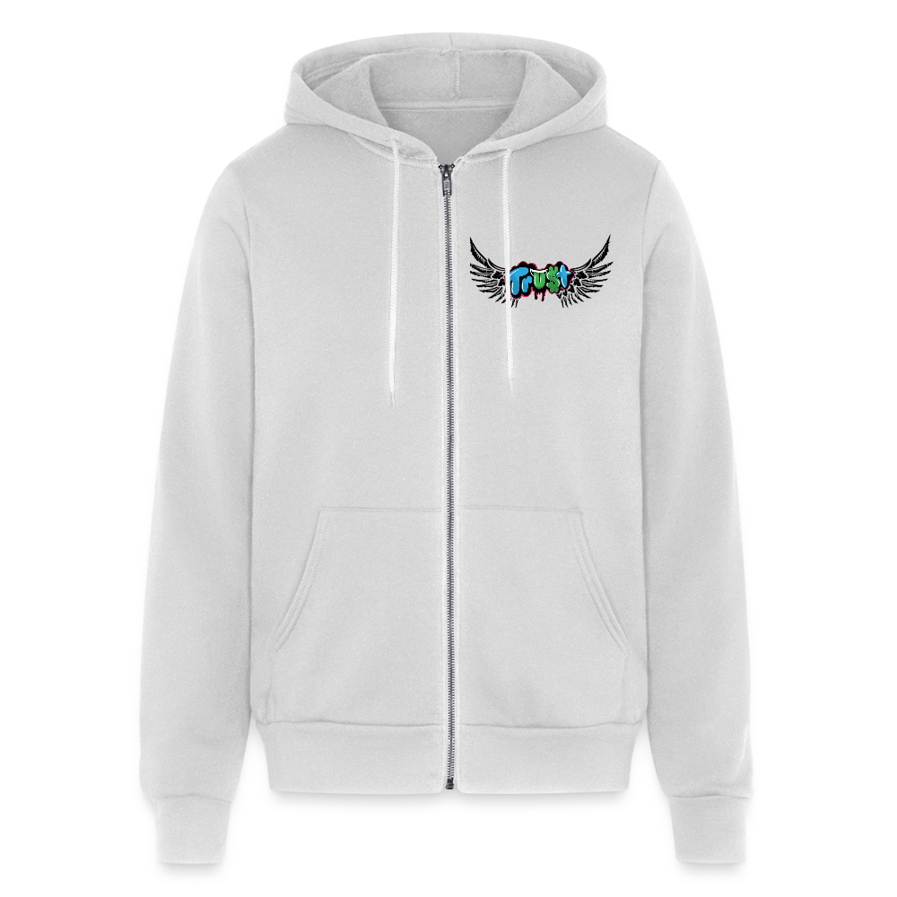 Bella + Canvas Unisex Full Zip Hoodie - silver