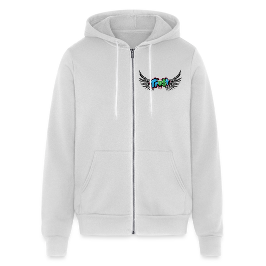Bella + Canvas Unisex Full Zip Hoodie - silver