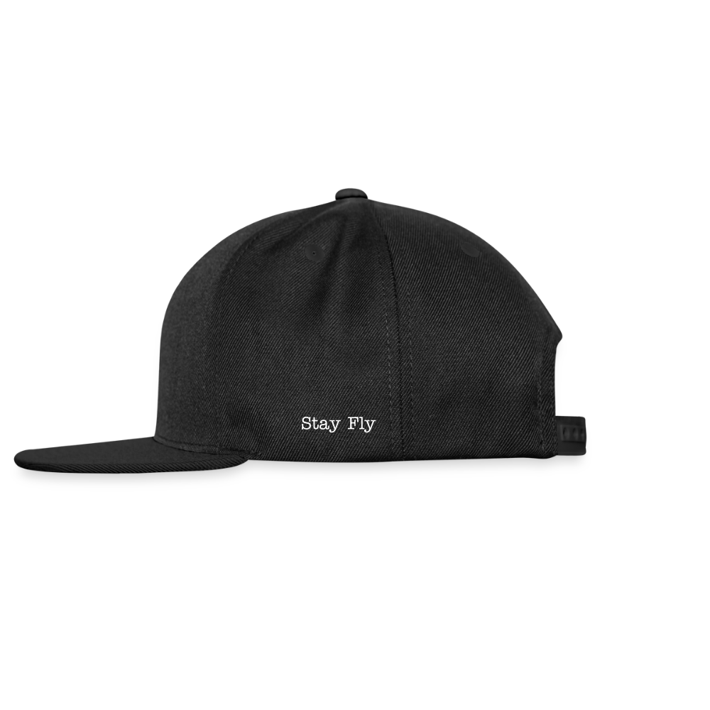 Snapback Baseball Cap - black
